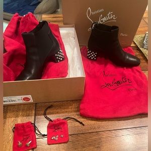 Christian Louboutin Studded Chelsea Heel boots